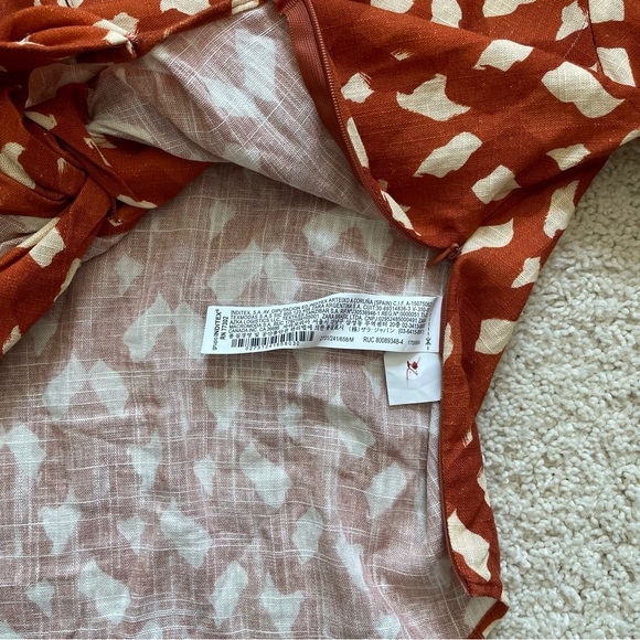 Zara Linen Blend Beaded Cuffed Sleeves Open Front Collared Women's Top Sz S NWT - Picture 8 of 10